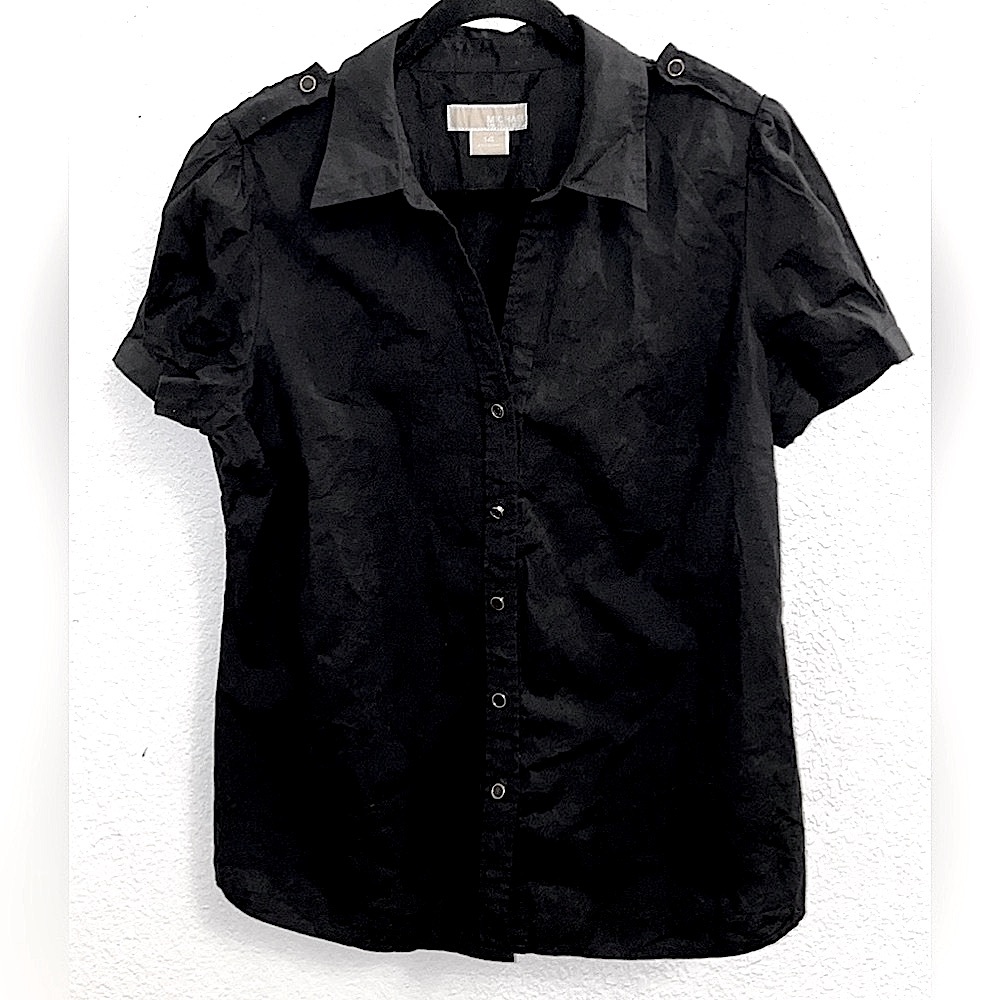 MICHAEL Michael Kors short sleeves button down size 14